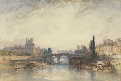 Vista del Pont Royal de William Callow